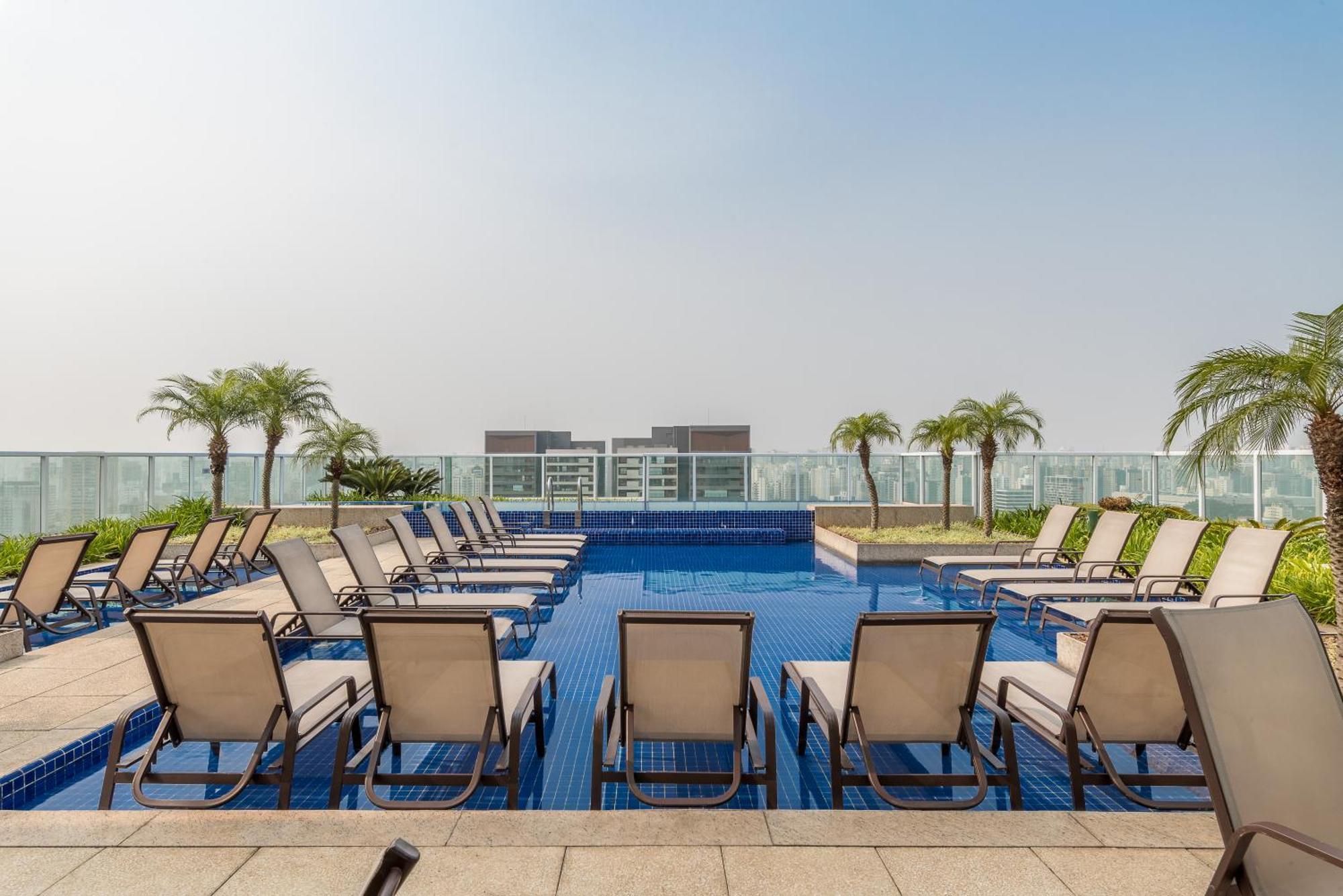 Estilo, Conforto E Vista Panoramica Ideal Para Trabalho Ou Lazer Sao Paulo Bagian luar foto