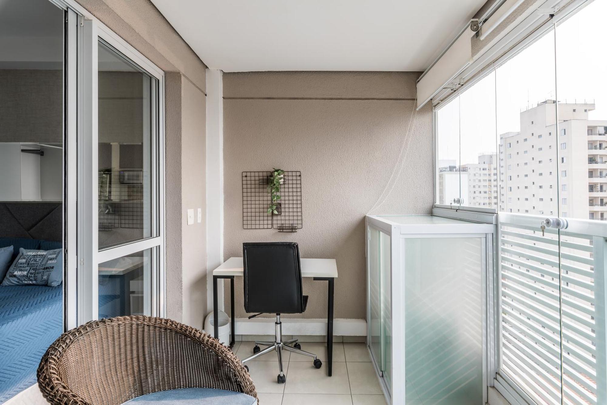 Estilo, Conforto E Vista Panoramica Ideal Para Trabalho Ou Lazer Sao Paulo Bagian luar foto